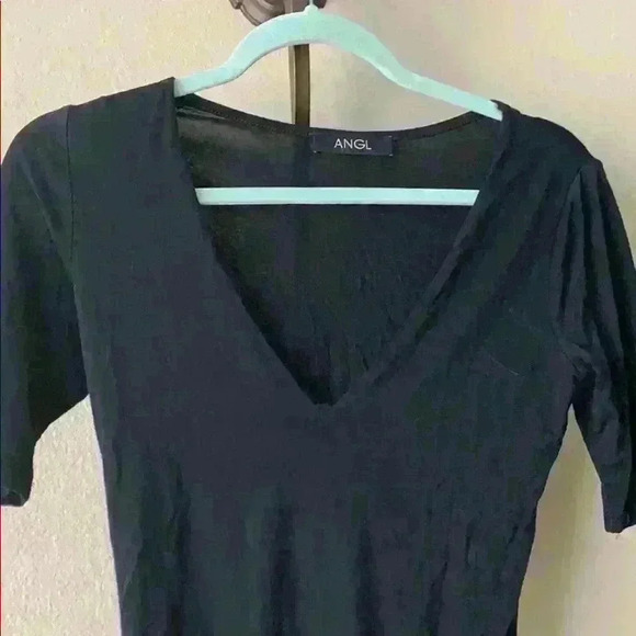 ANGL Black Bodysuit Size Small - Picture 2 of 5